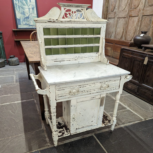 Rustic Marble Top Washstand