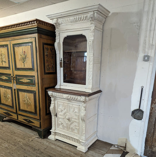 White Painted Flemish Cupboard
