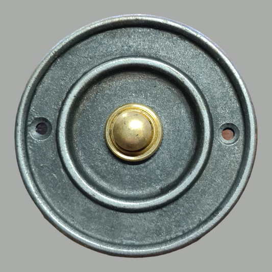 Aged Iron Door Bell Push 80mm