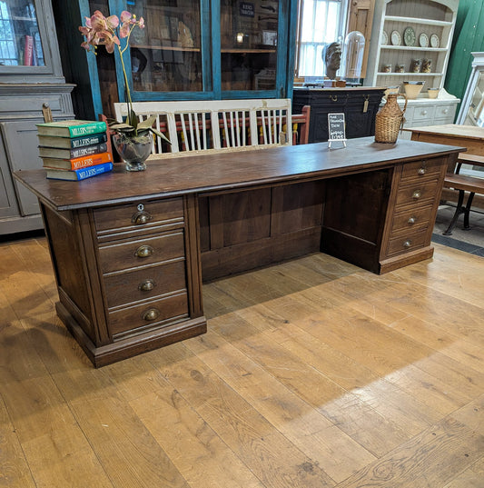 Huge French Oak Desk