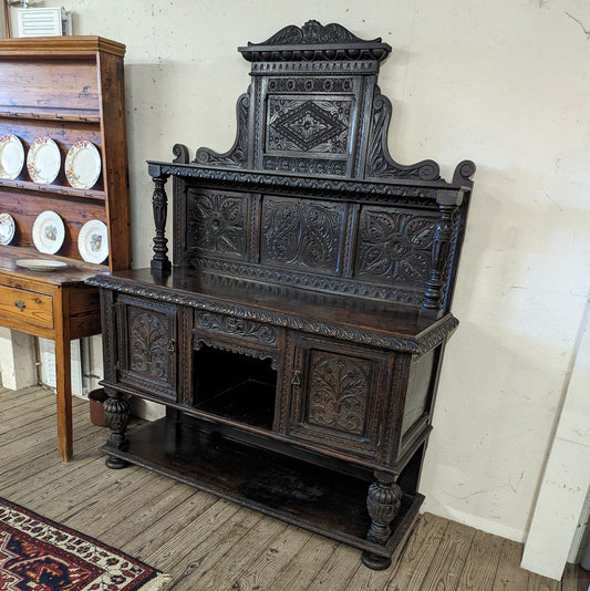 19th Century Scottish Carved Sideboard
