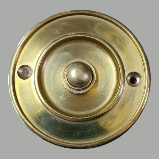 Solid Brass Door Bell Push 80mm