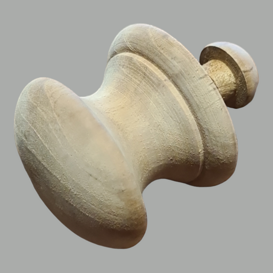 Unfinished Traditional Wooden Knob 57mm